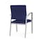 Lesro Newport Guest Chair Metal Frame, Silver, OH Cobalt Upholstery NP1101 - alternate 2